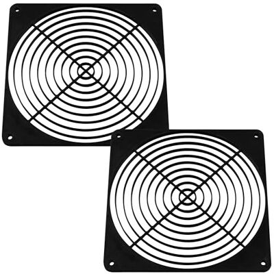 Aerzetix Set di 2 Griglie per Ventola 140x140 mm in plastica per Computer PC stampanti dispositivi audiovisivi proiettori multimediali Colore Nero Aerzetix Set di 2 Griglie per Ventola 140x140 mm in plastica per Computer PC stampanti dispositivi audiovisivi proiettori multimediali Colore Nero