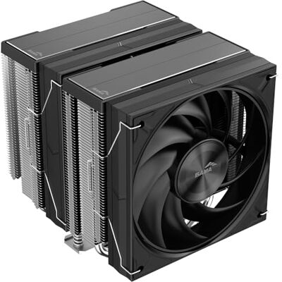 SAMA Dissip. Aria , Doppia Torre, 6 Heatpipe, 265W, Intel/AMD, Argento SAMA Dissip. Aria , Doppia Torre, 6 Heatpipe, 265W, Intel/AMD, Argento