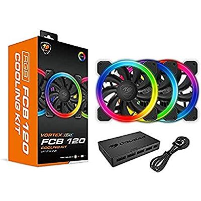 COUGAR Gaming Kit di raffreddamento FCB RGB 3 ventole + case core box LED COUGAR Gaming Kit di raffreddamento FCB RGB 3 ventole + case core box LED