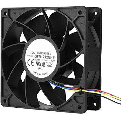 VBESTLIFE Ventola di raffreddamento, DC 12V 2.7A 6000RPM Sostituzione ventola di raffreddamento Connettore a 4 pin per Antminer S7 S9 VBESTLIFE Ventola di raffreddamento, DC 12V 2.7A 6000RPM Sostituzione ventola di raffreddamento Connettore a 4 pin per Antminer S7 S9