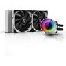 DeepCool Castle 240 Ex Bianco Sistema di Raffreddamento Anti-Leak Radiatore da 240mm Dissipatore a Liquido RGB Rainbow Addressable 5V ADD RGB 3-Pin Compatibile Intel 115X/2066 e AMD TR4/AM4