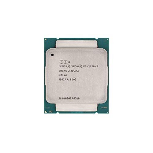 Intel Corporation Processore 12 Core Xeon 2.30Ghz E5-2670V3 30Mb Smart Cache 9.60 GT/s QPI Tdp 120W CPU Sr1Xs Bx80644E52670V3