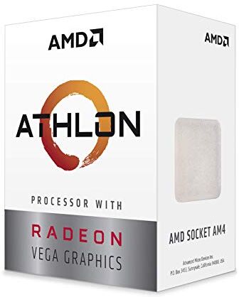 AMD Athlon 3000G Processore con grafica Radeon Vega 3 (2C/4T, orologio base da 3,5 GHz)