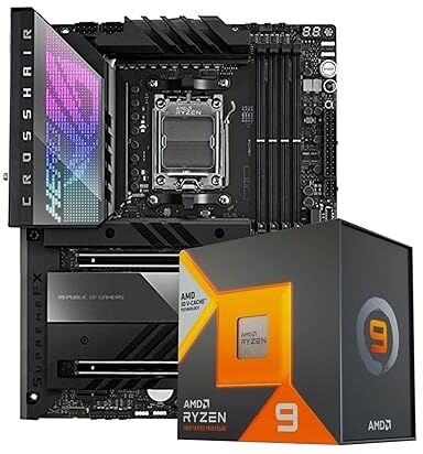 Generic NGTEK AMD Ryzen 9 7950X3D Processore desktop con ASUS ROG Crosshair X670E Hero (WiFi 6E)