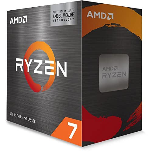 AMD Ryzen 7 5800X3D Box, ‎8 Core/16 Thread, Boost di Frequenza fino a 4.5 GHz, Grigio ceramica, ‎4 x 4 x 0.6 cm, 99.22 grammi
