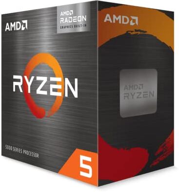 AMD Processore Ryzen 5 5600G, 6 Core/12 Thread, Boost di Frequenza fino a 4.4 GHz, Con Ventola Wraith Stealth