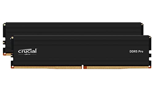 Crucial Pro RAM DDR5 32GB Kit (2x16GB) 5600MHz, Intel XMP 3.0, Memoria PC RAM CP2K16G56C46U5