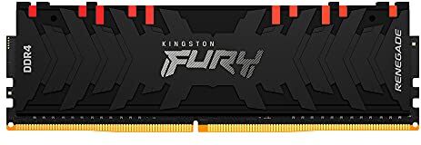 Kingston FURY Renegade RGB 16GB 3200MHz DDR4 CL16 Memoria Gaming Kit per Computer Fissi Modulo Singolo, KF432C16BB1A/16