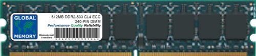 GLOBAL MEMORY 512MB DDR2 533MHz PC2-4200 240-PIN ECC DIMM (UDIMM) MEMORIA RAM PER SERVERS/WORKSTATIONS/SCHEDE MADRE