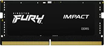 Kingston FURY Impact 32GB 4800MT/s DDR5 CL38 SODIMM Memoria Gaming per Laptop Modulo Singolo KF548S38IB-32