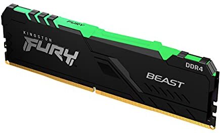 Kingston FURY Beast RGB 32GB 3600MT/s DDR4 CL18 Memoria Gaming Kit per Computer Fissi Modulo Singolo KF436C18BBA/32