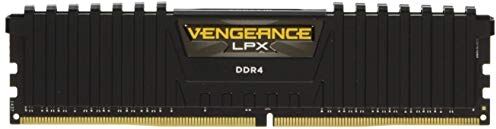 Corsair Vengeance LPX 4GB DDR4-2400 Memorie per Desktop a Elevate Prestazioni, 4 GB (1 X 4 GB), DDR4, 2400 MHz, C16 XMP 2.0, Nero, dissipatore calore