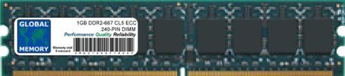 GLOBAL MEMORY 1GB DDR2 667MHz PC2-5300 240-PIN ECC DIMM (UDIMM) MEMORIA RAM PER SERVERS/WORKSTATIONS/SCHEDE MADRE