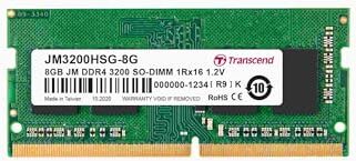 Transcend JetRam JM3200HSG-8G Modulo di memoria da 8 GB, 1 x 8 GB DDR4, 3200 MHz