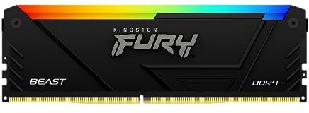 Kingston FURY Beast RGB 16GB 3200MT/s DDR4 CL16 DIMM Memorie per Desktop KF432C16BB2A/16