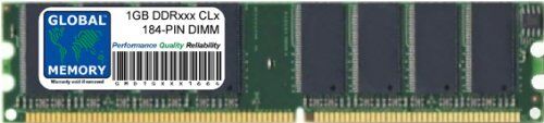 GLOBAL MEMORY 1GB DDR 266/333/400MHz 184-PIN DIMM Memoria RAM per PC Desktop/SCHEDE Madre