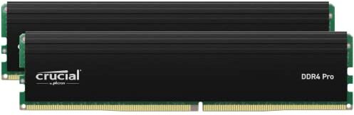 Crucial Pro RAM DDR4 64GB Kit (2x32GB) 3200MHz, Intel XMP 2.0, Memoria PC RAM CP2K32G4DFRA32A