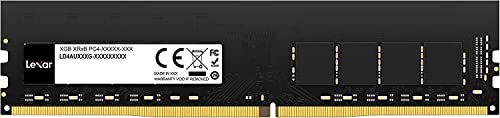 Lexar UDIMM DDR4 RAM 16 GB 3200 MHz, DRAM 288-Pin U-DIMM PC Memoria, Memoria Desktop, Memoria per Computer ad alte Prestazioni, Aggiornamento del Modulo RAM (LD4AU016G-B3200GSST)
