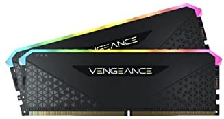 Corsair Vengeance RGB RS 16GB (2 x 8 GB), DDR4 3200MHz C16 Memoria per Desktop (Illuminazione RGB Dinamica, Compatibile con Intel & AMD 300/400/500 Series), Nero