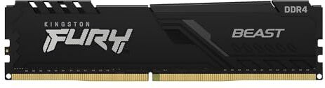 Kingston FURY Beast 8GB 3200MHz DDR4 CL16 Memoria Gaming Kit per Computer Fissi Modulo Singolo KF432C16BB/8