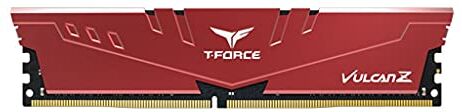 TEAMGROUP MEMORIA  T-FORCE VULCAN Z RED 8GB DDR4 3200 TLZRD48G3200HC16F01