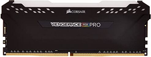 Corsair Vengeance CMW32GX4M2C3200C18, memoria desktop RGB PRO 32 GB (2 x 16 GB) DDR4 3200 (PC4-25600) C18, colore: nero