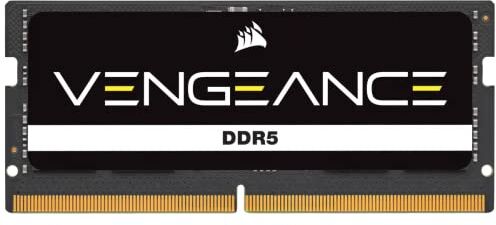 Corsair VENGEANCE SODIMM DDR5 RAM 8GB (1x8GB) 4800MHz CL40 Intel XMP Compatibile iCUE Memoria per Computer Nero (CMSX8GX5M1A4800C40)