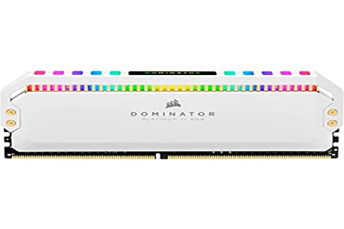 Corsair Dominator Platinum RGB 16 Go (2 x 8 Go) DDR4 3200 MHz CL16 Blanc