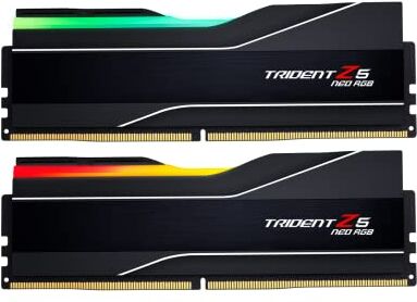 G.Skill DIMM 48 GB DDR5-6400 (2x 24 GB) Dual-Kit (schwarz, F5-6400J3239F24GX2-TZ5NR, Trident Z5 NEO RGB)