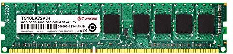 Transcend 8 GB DDR3 1333MHz DIMM ECC memoria Data Integrity Check (verifica integrità dati)