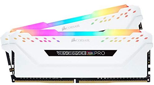 Corsair Vengeance Memoria da scrivania RGB Pro 16 GB (2 x 8 GB), DDR4 3600 (PC4-28800) C18, colore: Bianco