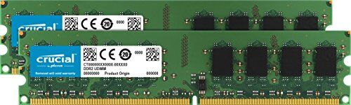 Crucial CT2KIT51264AA667 Kit Memoria da 8 GB (4 GBx2), DDR2, 667 MHz, PC2-5300, Unbuffered, DIMM, 240-Pin