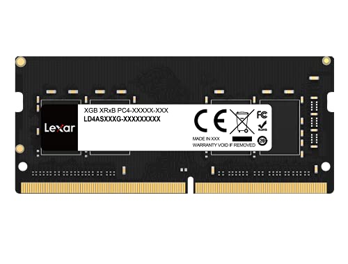Lexar SODIMM DDR4 RAM 16 GB 3200 MHz, DRAM Memoria SODIMM 260-Pin per Laptop, SO-DIMM ad alte Prestazioni, Memoria per PC Laptop (LD4AS016G-B3200GSST)