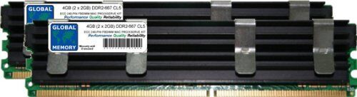 GLOBAL MEMORY 4GB (2 x 2GB) DDR2 667MHz PC2-5300 240-PIN ECC Fully BUFFERED (FBDIMM) Memoria RAM Kit per Mac PRO (ORIGINALE/2006)