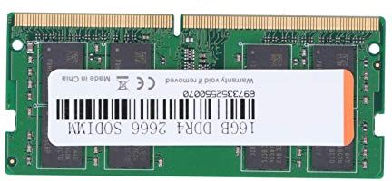 Bewinner Modulo di Memoria Green DDR DDR2 DDR3 DDR4 Modelli per/Laptop Notebook Computer Memoria RAM Modulo Aggiornamento Parte 2666 MHz 1.2 V 260 Pin (16 GB)