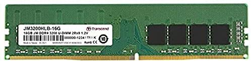 Transcend 16GB DDR4 3200 MT/s UDIMM 288pin 1R x8 unbuffered (JM3200HLB-16G)