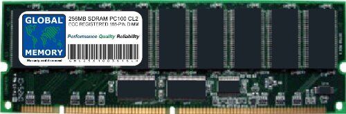 GLOBAL MEMORY 256MB PC100 100MHz 168-PIN SDRAM ECC Registered DIMM (RDIMM) Memoria RAM per Servers/WORKSTATIONS/SCHEDE Madre