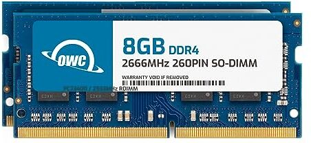 OWC 16,0 GB (2 x 8 GB) 2.666 MHz DDR4 PC4-21300 SO-DIMM Aggiornamento Memoria a 260 Pin, (2666DDR4S16P), per iMac da 27 Pollici 2019-2020 (iMac19,1 iMac20,1 iMac20,2)