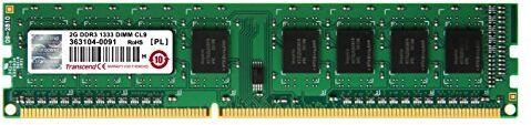 Transcend TS256MLK64V3N, 2 GB DDR3, 1333 Mhz, U-DIMM, 1Rx8 1.5 V