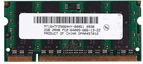 MATTRESS Memoria RAM SO-DIMM per notebook, 2 GB, DDR2 PC2-6400, 800 MHz, 200 pin, 1,8 V