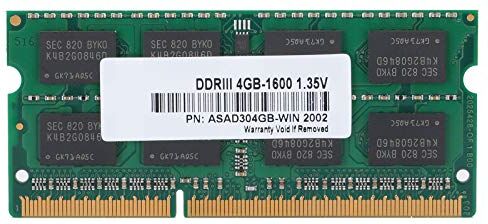 Dpofirs Memoria per Laptop RAM Modulo Banca di Memoria per Notebook, DDR3 1600MHZ 4GB 1.35V, Chip DRAM Originali, Galvanica con Dita Dorate Addensate, Migliore stabilità 'efficienza di Dissipazione del Ca