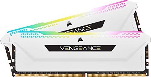 Corsair VENGEANCE RGB PRO SL 16GB (2x8GB) DDR4 3200 (PC4-25600) C16 1.35V Desktop Memory Bianco