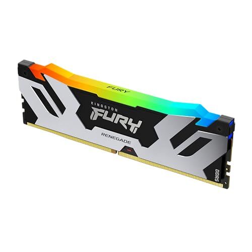 Kingston Fury Renegade DDR5 RGB 16GB 6000MT/s DDR5 CL32 DIMM Memoria Gaming per Computer Fissi Modulo Singolo KF560C32RSA-16