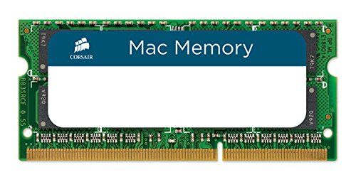 Corsair Mac Memory SODIMM 4GB (1x4GB) DDR3 1333MHz CL9 Memoria per Sistemi Mac, Qualificata Apple , Nero