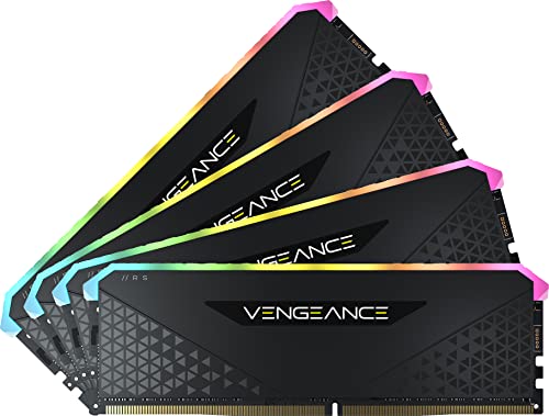 Corsair Vengeance RGB RS 32GB (4 x 8 GB), DDR4 3200MHz C16 Memoria per Desktop (Illuminazione RGB Dinamica, Compatibile con Intel x 299, AMD TR x 40 & Intel/AMD 300/400/500 Series), Nero