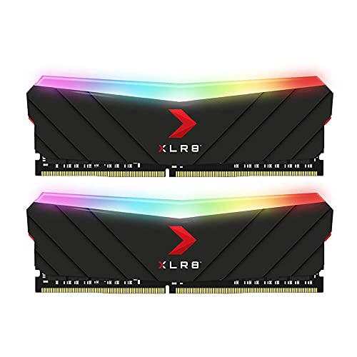 PNY 16GB XLR8 Gaming Epic-X RGB DDR4 4000MHz (PC4-32000) Memoria RAM (MD16GK2D4400018XRGB), Nero