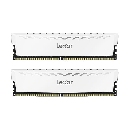 Lexar THOR RAM DDR4 32GB Kit (16GB x 2) 3600 MHz, DRAM 288-Pin UDIMM PC Memoria, XMP 2.0 di alte Prestazioni per PC/Computer, CL18-22-22-42, 1.35V (LD4BU016G-R3600GDWG)