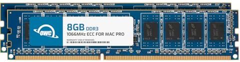 OWC 16,0 GB (2X 8 GB) PC8500 DDR3 ECC 1066 MHz Kit di aggiornamento della memoria DIMM a 240 pin per Mac Pro e Xserve 2009