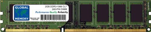 GLOBAL MEMORY 2GB DDR3 1066MHz PC3-8500 240-PIN DIMM Memoria RAM per PC Desktop/SCHEDE Madre