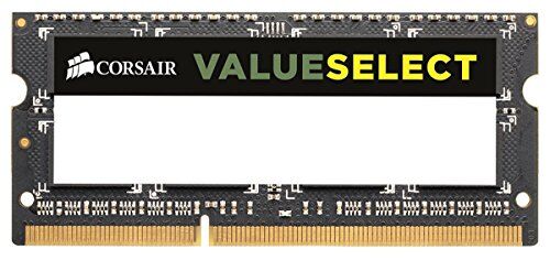 Corsair Value Select SODIMM 4 GB (1 x 4 GB) DDR3 1600 MHz C11 Memoria per laptop/notebook Nero